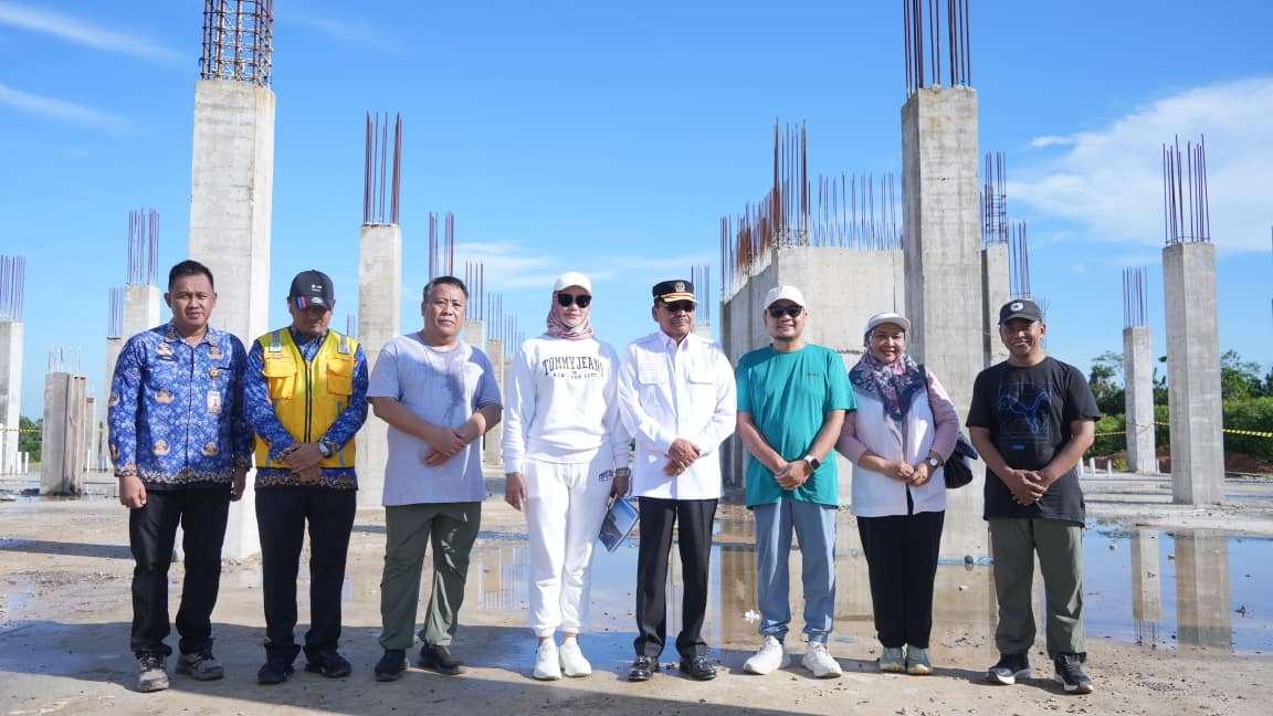 Supian HK Hadiri Kunjungan Ketua KPU RI Tinjau Pembangunan Gedung Baru KPU Kalsel
